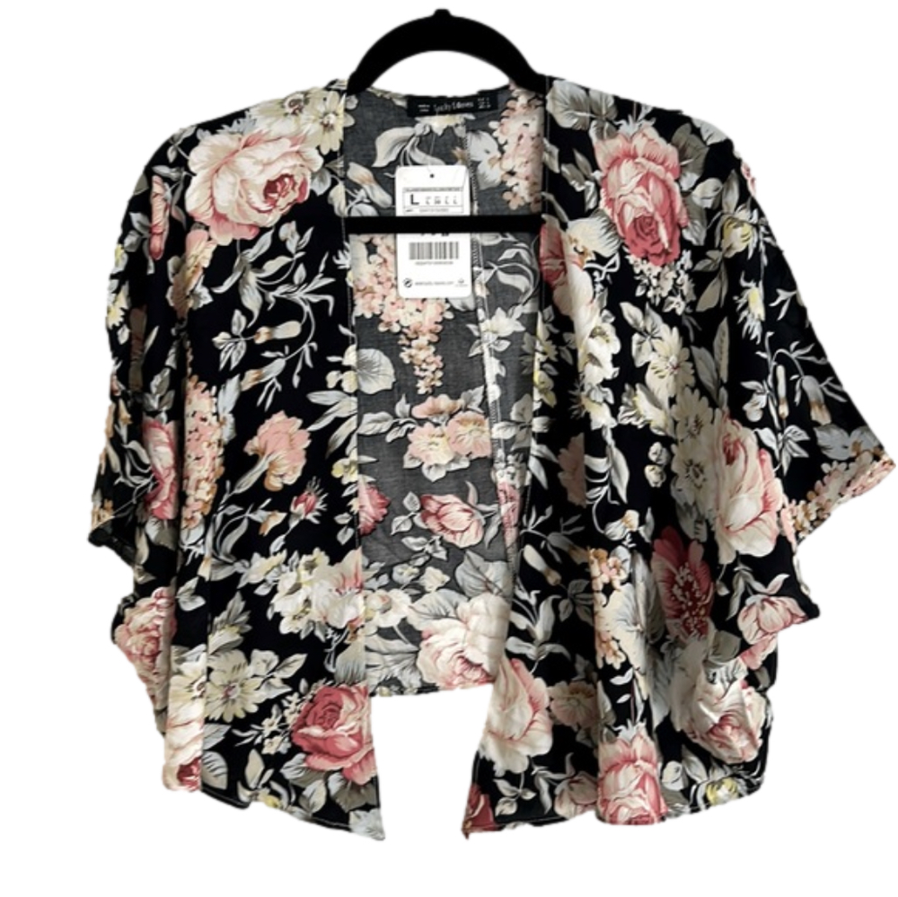 LUCKY leaves women top to layer size L NWT